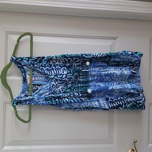Lilly Pulitzer Avery top in Deep Indigo Leied Back
